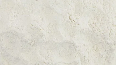 White wheat flour rotate. White wheat flour clockwise rotation . Close up Stock Footage 64574200