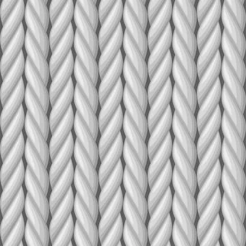 White Whool Knitted Seamless Pattern Texture. Vector Stock Illustration