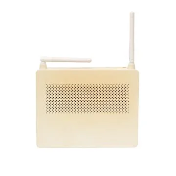 White Wi-Fi device on a white background Stock Photos