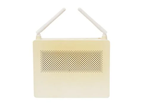 White Wi-Fi device on a white background Stock Photos