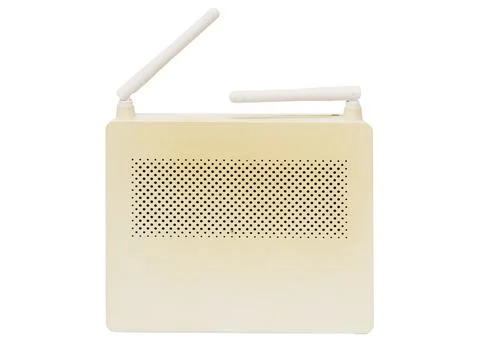 White Wi-Fi device on a white background Stock Photos