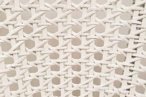 White wicker pattern background. Wicker decor, wicker furniture Stock Photos
