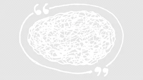White wiggly hand drawn scribble speech bubble on alpha 4 스톡 동영상 304931568