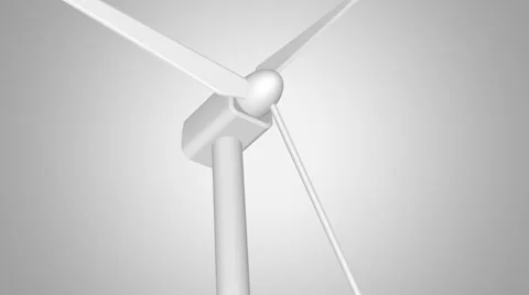 White Wind Turbine Close-up Stockbeeldmateriaal 22934199