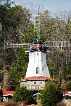 White windmill Stock Photos