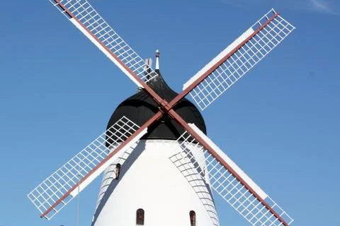 White windmill Stock Photos