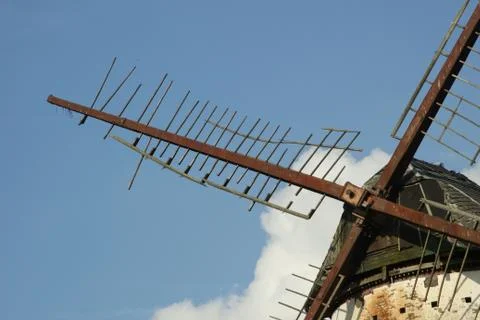 White  windmill Stock Photos