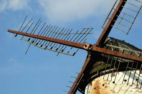 White  windmill Stock Photos