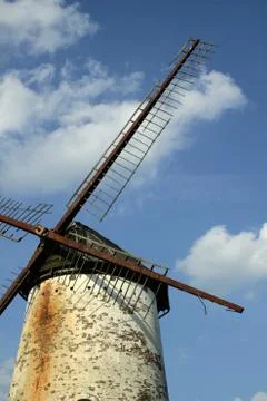 White  windmill Stock Photos