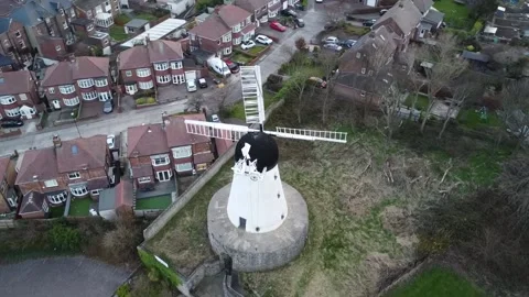 White Windmill Seaham U.K Video stock 184617122