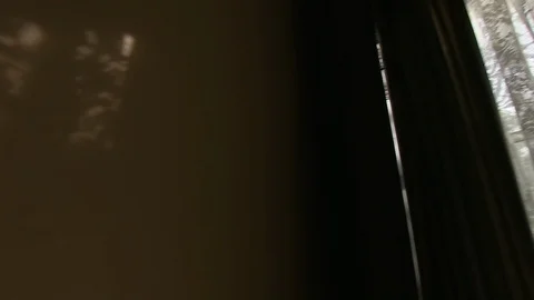 White window curtains Stock Footage 86739903