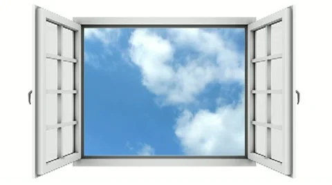 White Window Stock Footage 10818183
