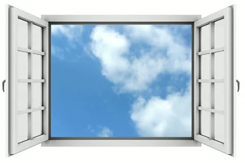 White Window Stock Footage 10818198