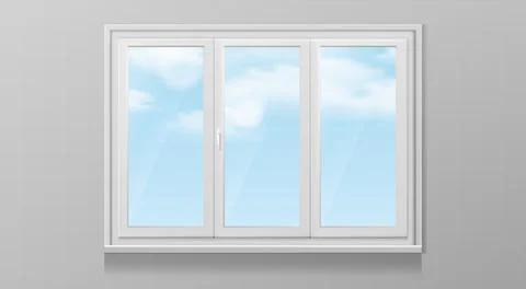White window frame Stock Illustration