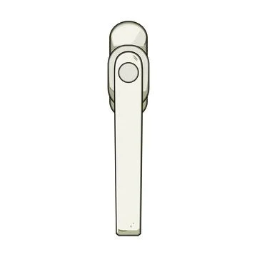 White window handle isolated element on background Illustration