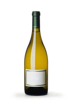 White wine bottle Stock Photos