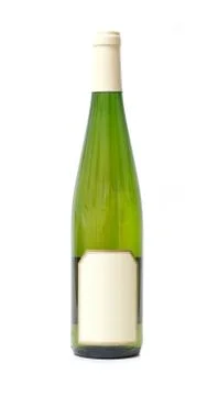 White wine bottle Stock Photos