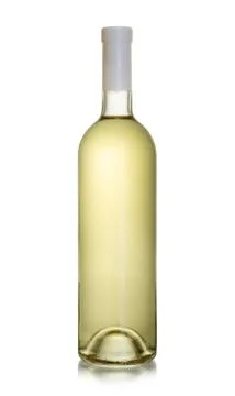 White wine bottle Stock Photos