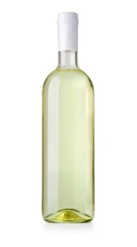 White wine bottle Stock Photos