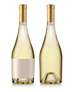White wine bottle Stock Photos