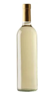 White wine bottle Stock Photos