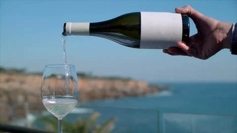 White Wine Cinemagraph Loop Stock-Footage 92768024
