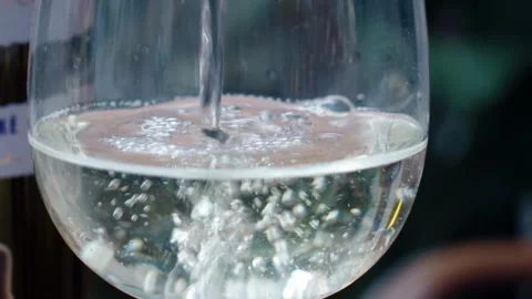 White wine extreme close up slowmo Stock-Footage 240764268