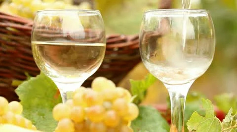 White wine Stock Footage 24651382