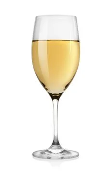 White wine in glass Stock Photos