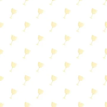 White wine glass seamless repeating pattern background 스톡 일러스트