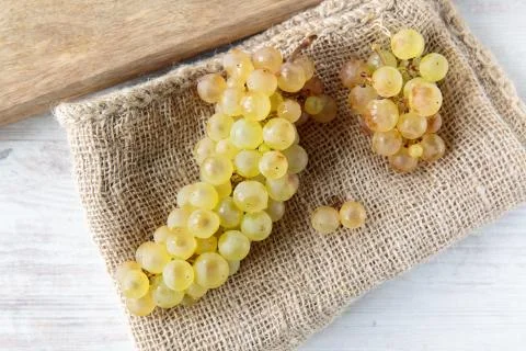 White wine grape Foto stock