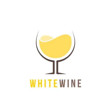 White wine logo template Stock Illustration