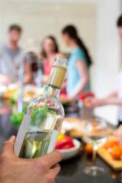 White Wine 스톡 사진