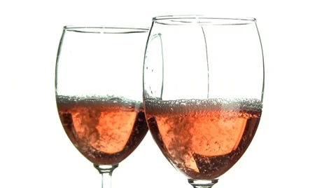 White wine pour seeing double Stock Footage 10599711
