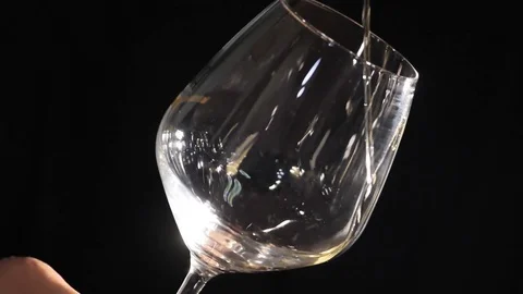 White wine pour, slow motion Stock Footage 81376417