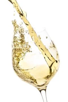 White wine splash Foto stock