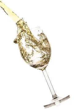 White wine splash Foto stock
