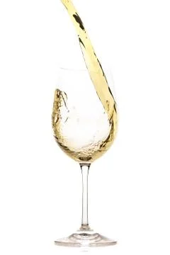 White wine splash Foto stock