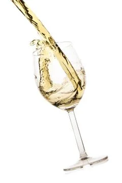 White wine splash Stock Photos