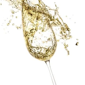 White wine splash Stock Photos