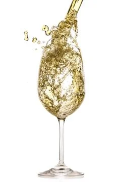 White wine splash Stock Photos