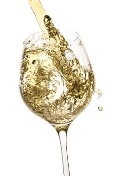 White wine splash Stock Photos