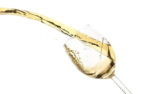 White wine splash Stock Photos