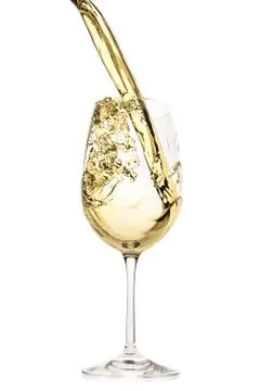 White wine splash Stock Photos
