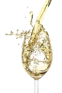 White wine splash Stock Photos