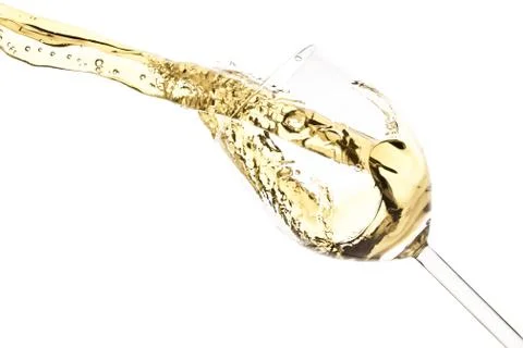 White wine splash Stock Photos
