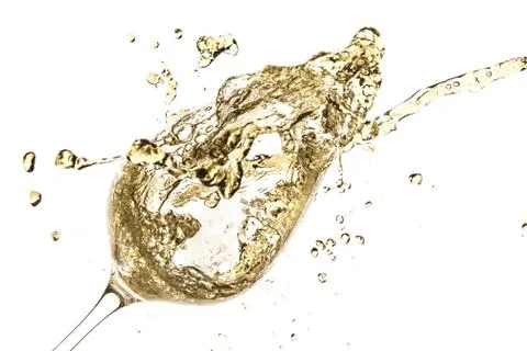 White wine splash Foto stock