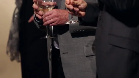 White wine tasting evening Stock Footage 74228470