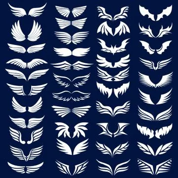 White wings. Illustration Stock Illustration