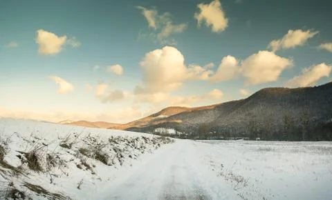 White winter landscape Stock Photos